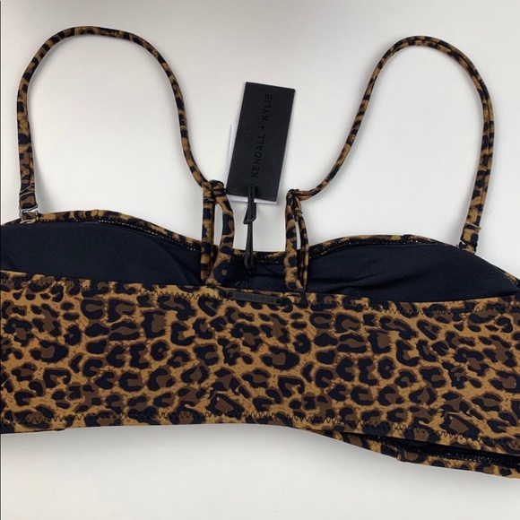 NWT Hottt π₯ Kendall and Kylie Leopard Bandeau Bikini πΈπππ΄ - Picture 5 of 11